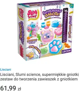 Smyk Lisciani, Slumi science, supermiękkie gniotki, zestaw do tworzenia zawieszek z gniotkiem oferta