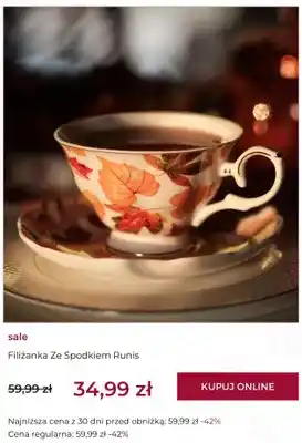 Filiżanka ze spodkiem Runis home & you