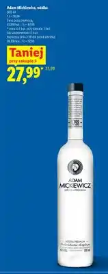 Lidl Wódka Adam Mickiewicz oferta