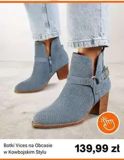 Born2be Botki Vices na obcasie w kowbojskim stylu oferta
