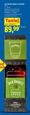 Lidl Likier Jack Daniels Apple ze szklanką oferta