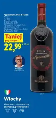 Lidl Wino czerwone Appassimento Duca di Sasseta oferta