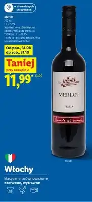 Lidl Wino czerwone Merlot Casale Ai Campi oferta