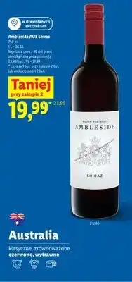 Lidl Wino czerwone Ambleside AUS Shiraz oferta