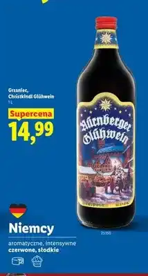 Lidl Wino czerwone Grzaniec Christkindl Glühwein oferta