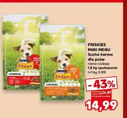 Kaufland Sucha karma dla psów Mini Menu z wołowiną Friskies oferta