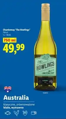 Lidl Wino białe Chardonnay The Howlings oferta