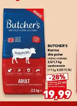 Kaufland Karma dla psów Butcher's oferta