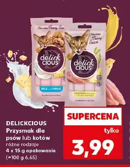 Kaufland Przysmak dla psów lub kotów Delickcious 4-pak oferta