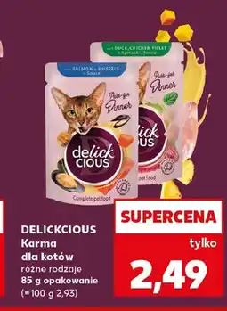 Kaufland Karma dla kotów Delickcious oferta