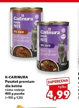 Kaufland Pasztet premium dla kotów K-Carinura oferta