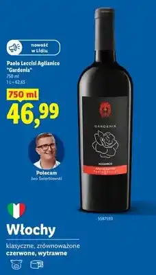 Lidl Wino czerwone Paolo Leccisi Aglianico Gardenia oferta