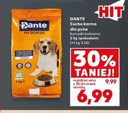 Kaufland Sucha karma dla psów kurczak wołowina Dante oferta