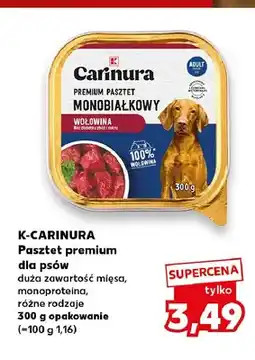 Kaufland Pasztet premium dla psów duża zawartość mięsa monoproteina K-Carinura oferta