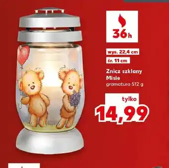 Kaufland Znicz szklany Misie oferta