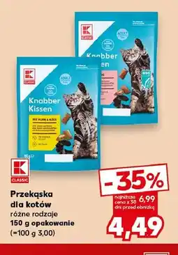 Kaufland Przekąska dla kotów z kurczakiem i serem K-Classic oferta