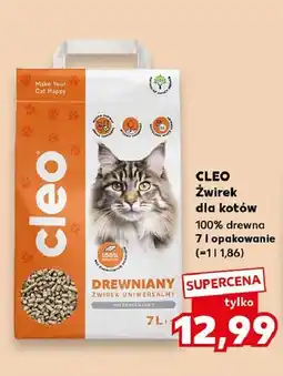 Kaufland Żwirek dla kotów 100% drewna Cleo oferta