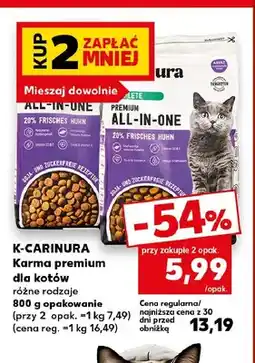 Kaufland Karma premium dla kotów K-Carinura oferta