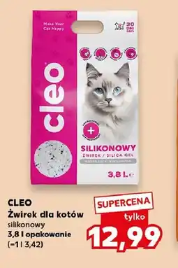 Kaufland Żwirek dla kotów silikonowy Cleo oferta