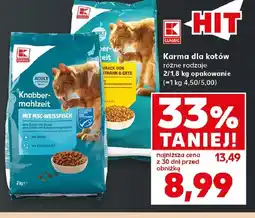 Kaufland Karma dla kotów z białą rybą K-Classic oferta