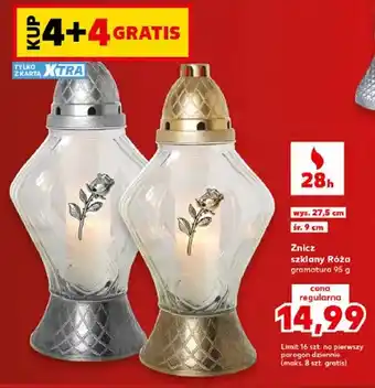 Znicz szklany Róża