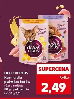 Kaufland Karma dla psów lub kotów Delickcious oferta