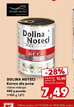 Kaufland Karma dla psów Dolina Noteci oferta