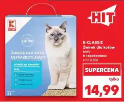Kaufland K-CLASSIC Żwirek dla kotów biały oferta