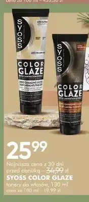 SuperPharm Tonery do włosów Syoss Color Glaze oferta