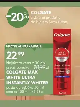 SuperPharm Colgate Max White Ultra Instantly Whiter pasta do zębów oferta
