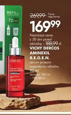 SuperPharm Serum przeciw wypadaniu włosów Vichy Dercos Aminexil R.E.G.E.N oferta