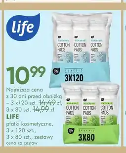 SuperPharm Płatki kosmetyczne Classic Life 3-pak oferta