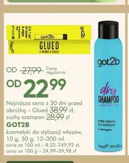 SuperPharm Kosmetyki do stylizacji włosów Got2b oferta