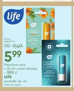 SuperPharm Pomadka ochronna do ust odżywcza Life oferta