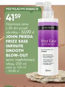 SuperPharm Spray wygładzający włosy John Frieda Frizz Ease Infinite Smooth Blow-Out oferta