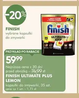 SuperPharm Kapsułki do zmywarki Finish Ultimate Plus Lemon oferta