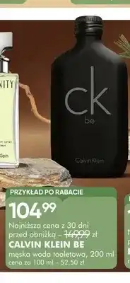 SuperPharm Męska woda toaletowa Calvin Klein Be oferta