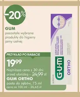 SuperPharm Pasta do zębów GUM Ortho oferta