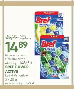SuperPharm Kostki do toalety Bref Power Active Lemon 3-pak oferta