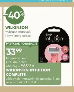 SuperPharm Wkłady do maszynki do golenia Wilkinson Intuition Complete oferta