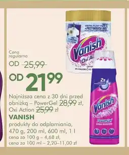SuperPharm Produkty do odplamiania Vanish oferta