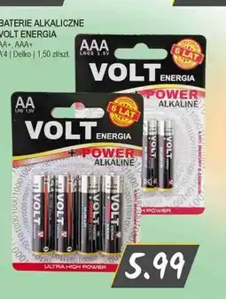 Słoneczko Baterie alkaliczne AA+ Volt Energia 4-pak oferta
