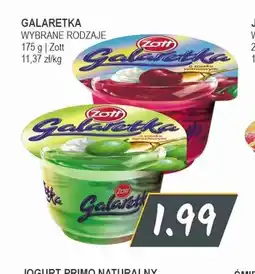 Słoneczko Galaretka o smaku agrestowym Zott oferta