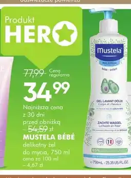 SuperPharm Delikatny żel do mycia Mustela Bébé oferta