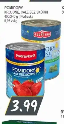 Słoneczko Pomidory całe bez skórki Podravka oferta