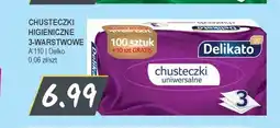 Słoneczko Chusteczki higieniczne 3-warstwowe Delikato oferta