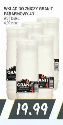 Słoneczko Wkład do zniczy Granit parafinowy 4D 5-pak oferta