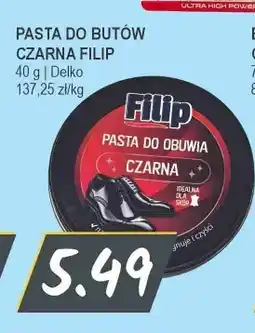 Słoneczko Pasta do butów czarna Filip oferta