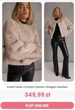 Renee Kurtka futerko o prostym fasonie z okrągłym dekoltem Renee oferta