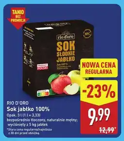 ALDI Sok jabłko Rio D'Oro 100% oferta